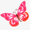 粉色春天蝴蝶粉色图标图标