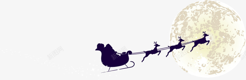 月亮与圣诞老人png免抠素材_88icon https://88icon.com Christma Christmas Merry 圣诞快乐 圣诞老人 圣诞节 月亮 装饰图案 麋鹿拉车