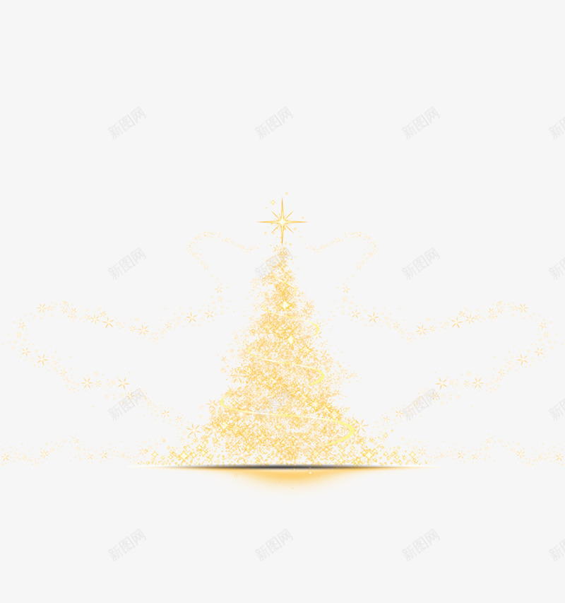 圣诞节灯光树psd免抠素材_88icon https://88icon.com PNG免抠图下载 发光 圣诞 松树 梦幻 装饰