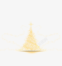 圣诞节灯光树素材