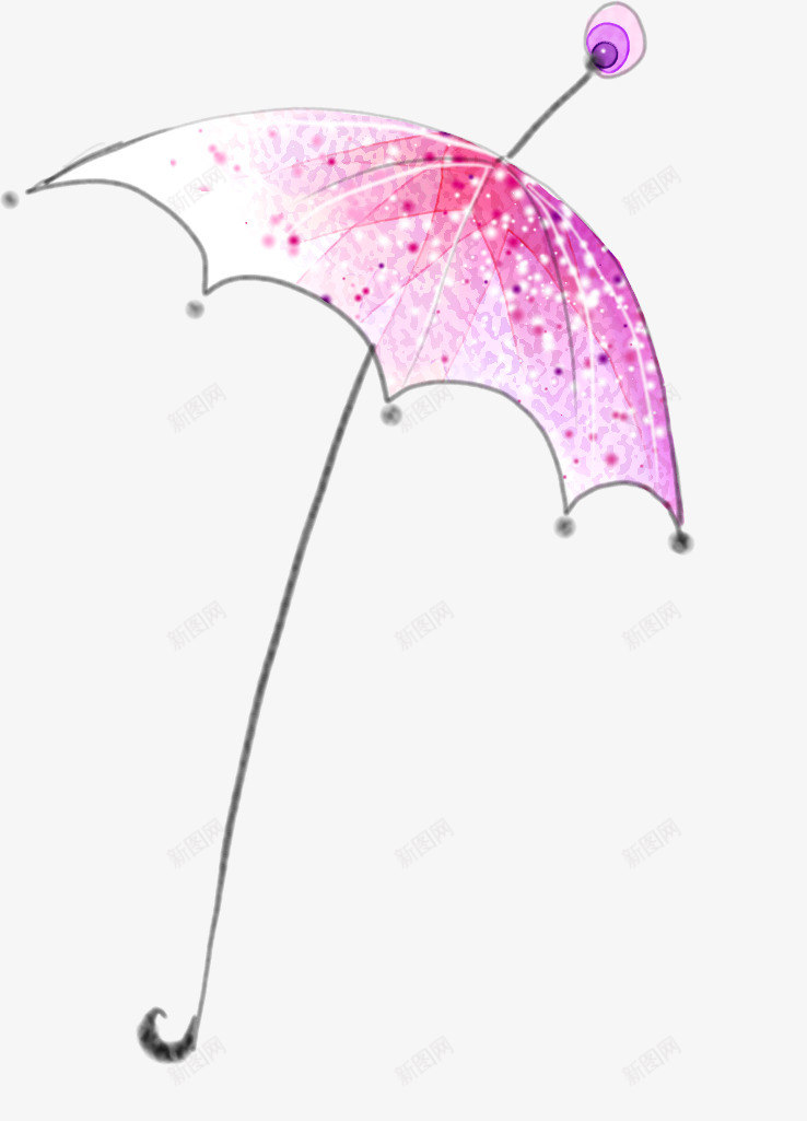 手绘粉色雨伞冬季主图png免抠素材_88icon https://88icon.com 冬季 粉色 雨伞