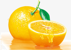 时令鲜橙时令水果新鲜果汁素材