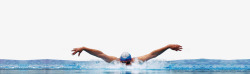 冬泳冬泳比赛高清图片