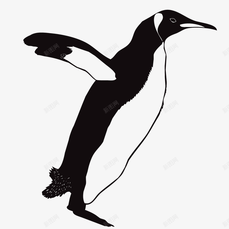 手绘奔走的企鹅元素矢量图ai免抠素材_88icon https://88icon.com 一只 企鹅 企鹅设计 几只 北极 南极 南极企鹅 可爱的 奔走的企鹅 寒冷 帝企鹅 萌 矢量图
