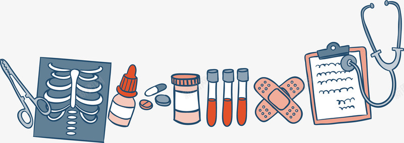 医学用品矢量图ai免抠素材_88icon https://88icon.com 创口贴 剪刀 医药 彩色 笔记簿 药水瓶 试管 矢量图