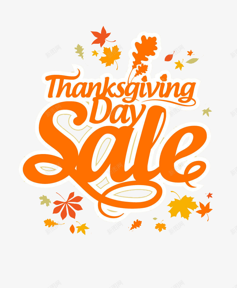 感恩节促销图案png免抠素材_88icon https://88icon.com 枫叶 英文字母 飘落