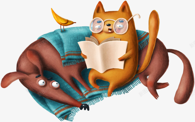 手绘可爱老鼠和小猫咪png免抠素材_88icon https://88icon.com 创意图 可爱 小猫咪 彩色图 手绘图 简单的