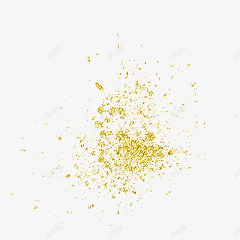 金色颗粒png免抠素材_88icon https://88icon.com 卡通 漂浮 金色 颗粒 黄色