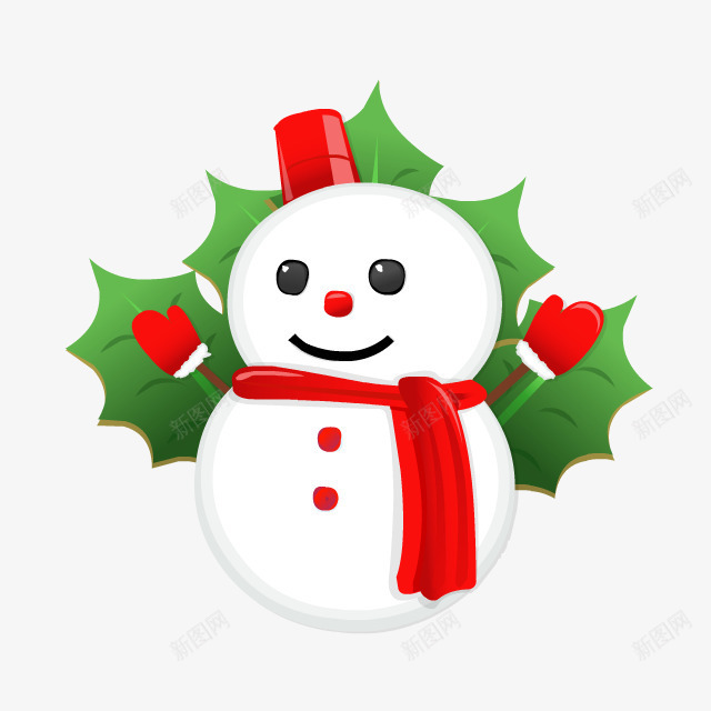 圣诞雪人卡通圣诞节png免抠素材_88icon https://88icon.com 卡通 圣诞 圣诞节 雪人