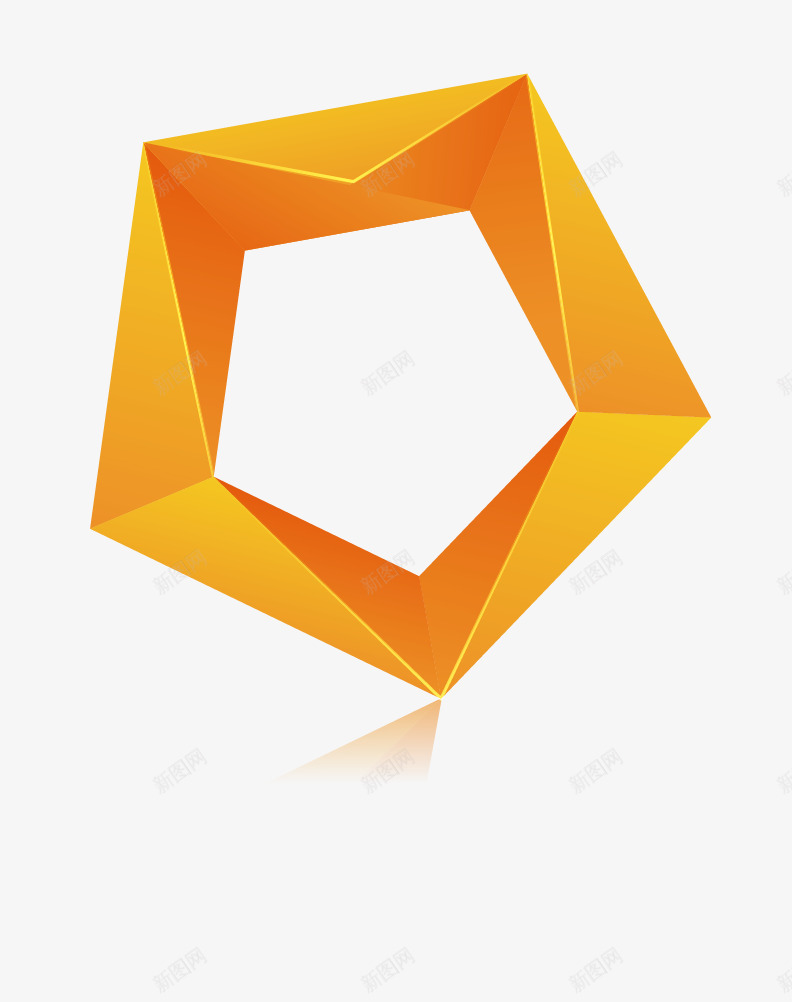立体几何图形矢量图ai免抠素材_88icon https://88icon.com 六边形 几何体 标志 橙色 立体 矢量图