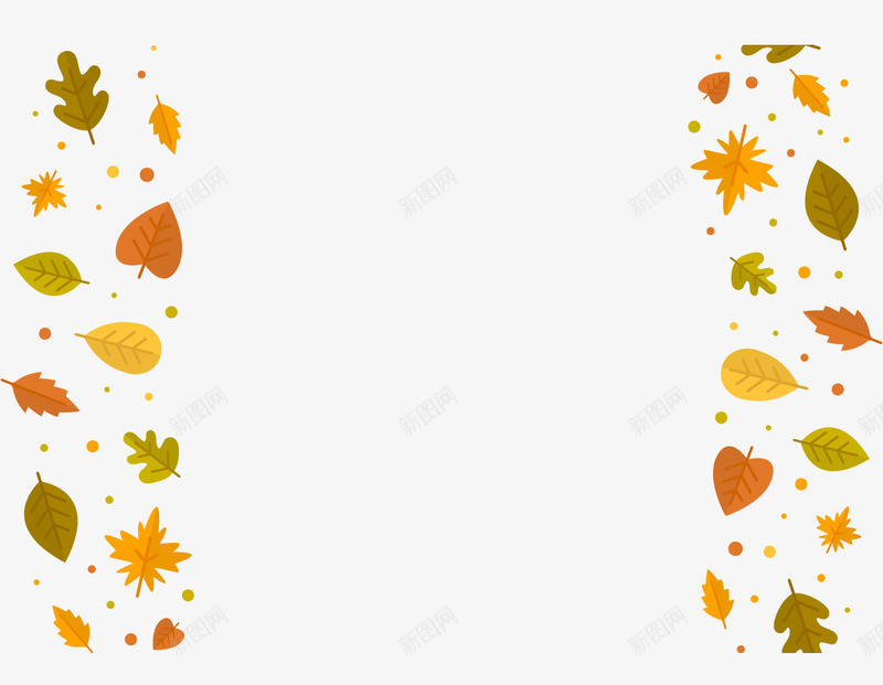 不同的秋天树叶背景png免抠素材_88icon https://88icon.com 树叶 漂浮元素 矢量素材 秋天