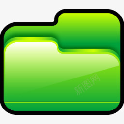 folder文件夹打开绿色图标图标