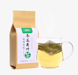 冬瓜荷叶茶素材