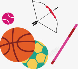 足球篮球射箭运动海报促销素材