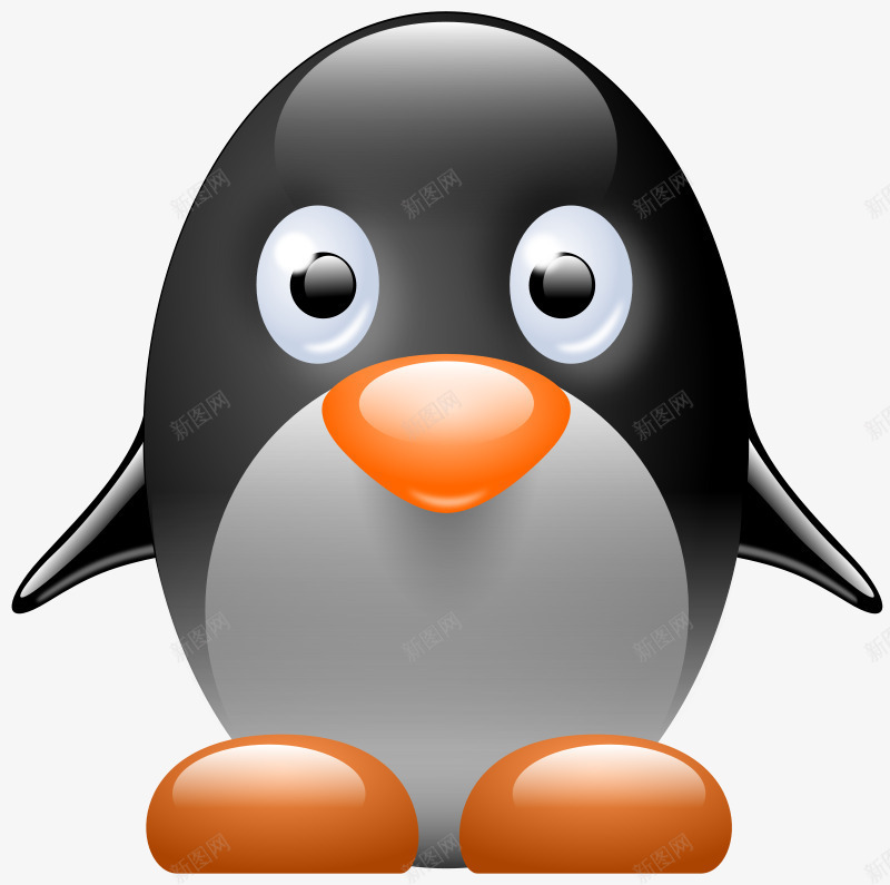 灰色的卡通可爱企鹅png免抠素材_88icon https://88icon.com 企鹅 企鹅卡通 卡通 可爱 灰色