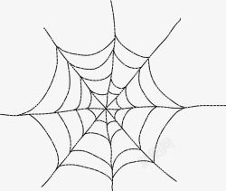 手绘蜘蛛网卡通素材
