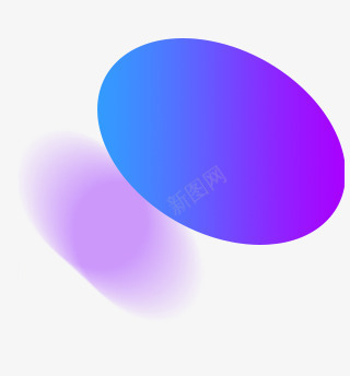 紫蓝色渐变光效装饰png免抠素材_88icon https://88icon.com 渐变 蓝色 装饰