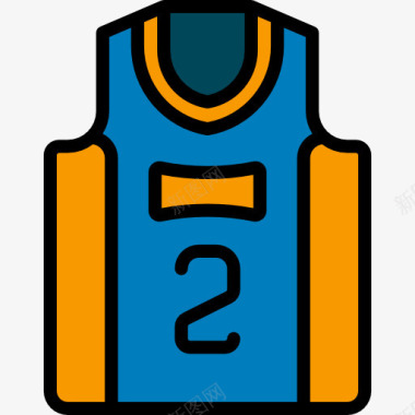运动队篮球球衣图标图标