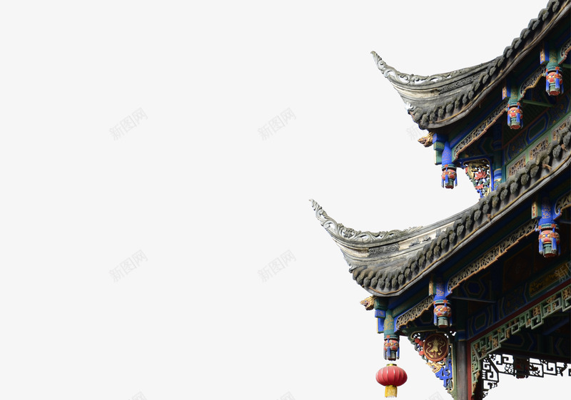 长亭边角psd免抠素材_88icon https://88icon.com 中国风 中式建筑 亭子 建筑