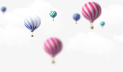 气球漂浮物素材