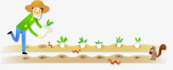 卡通种地素材
