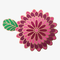 微立体3D中国传统花卉剪纸素材