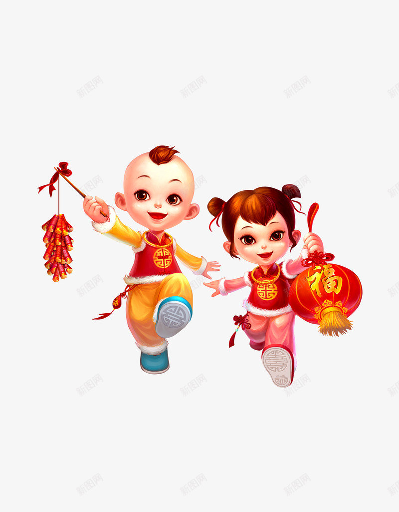 春节欢乐儿童玩耍人物png免抠素材_88icon https://88icon.com 人物 儿童 春节 欢乐 玩耍