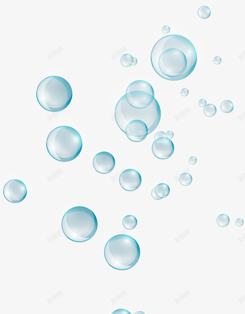 蓝色清新气泡png免抠素材_88icon https://88icon.com 免抠PNG 梦幻 气泡 泡泡 清新 漂浮 蓝色