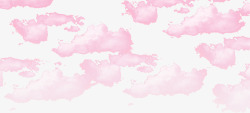 云彩纸质边框粉色漂浮云朵高清图片