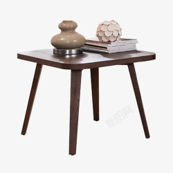 棕色木质书桌元素素材
