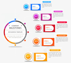 手绘PPT标签矢量图素材