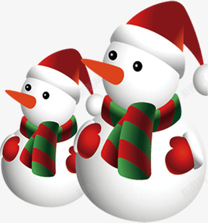 可爱圣诞节雪人装饰png免抠素材_88icon https://88icon.com 可爱 圣诞节 装饰 雪人