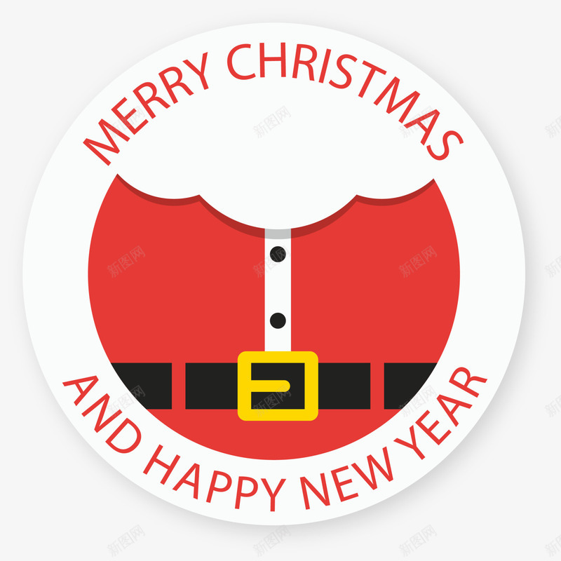 红色圣诞节圆形标签png免抠素材_88icon https://88icon.com Christmas Merry 圣诞快乐 圣诞节 新年快乐 红色标签 装饰图案