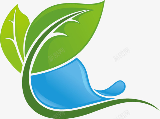 抽象符号环保logo图标图标