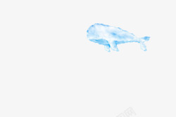 鲸鱼形状云朵素材