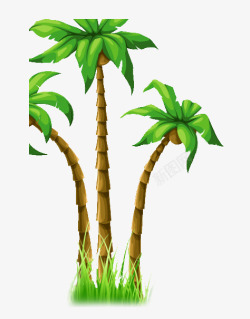 海滩椰子树素材