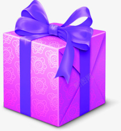 紫色礼盒缤纷圣诞节促销海报素材