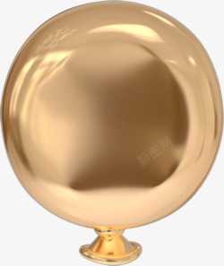 创意金色气球简图素材
