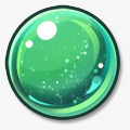 绿色气泡圆环素材