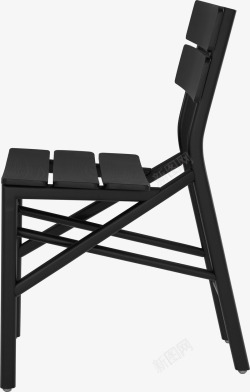 黑色木头椅子素材