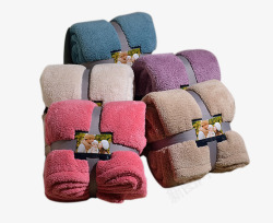 珊瑚绒空调毯子爱冬季毛毯床单法莱绒高清图片