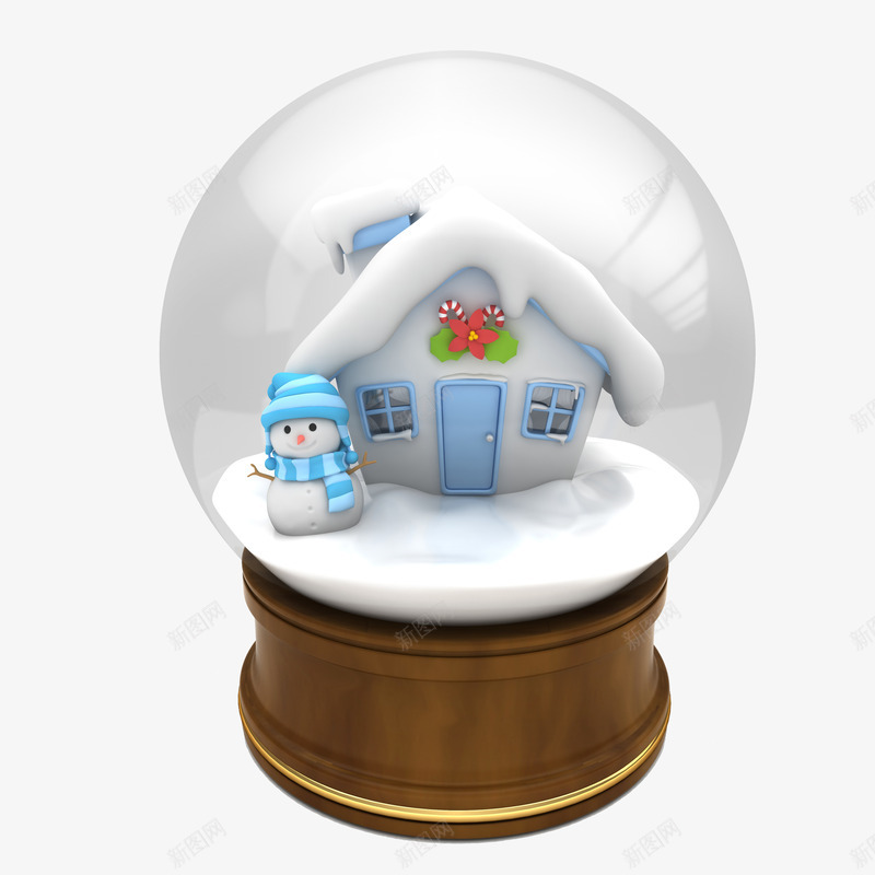 圣诞节礼物png免抠素材_88icon https://88icon.com 房间装饰玩具 玩具 礼品 节日 雪景