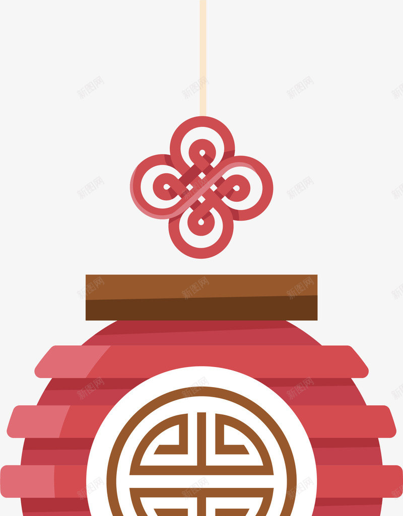 春节红色灯笼挂饰png免抠素材_88icon https://88icon.com 中国风 喜庆 春节灯笼 灯笼挂饰 红色中国结 红色灯笼