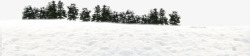 雪地景色图素材