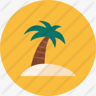 海滩遮阳伞海滩图标图标