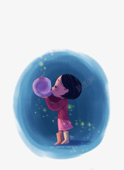 短发可爱女生卡通女孩高清图片