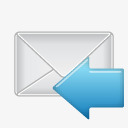 回复电子邮件回复邮件消息信信封响应图标图标