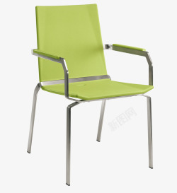 绿色塑料不锈钢椅子素材