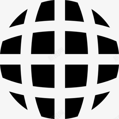 十字架标志全球图标图标