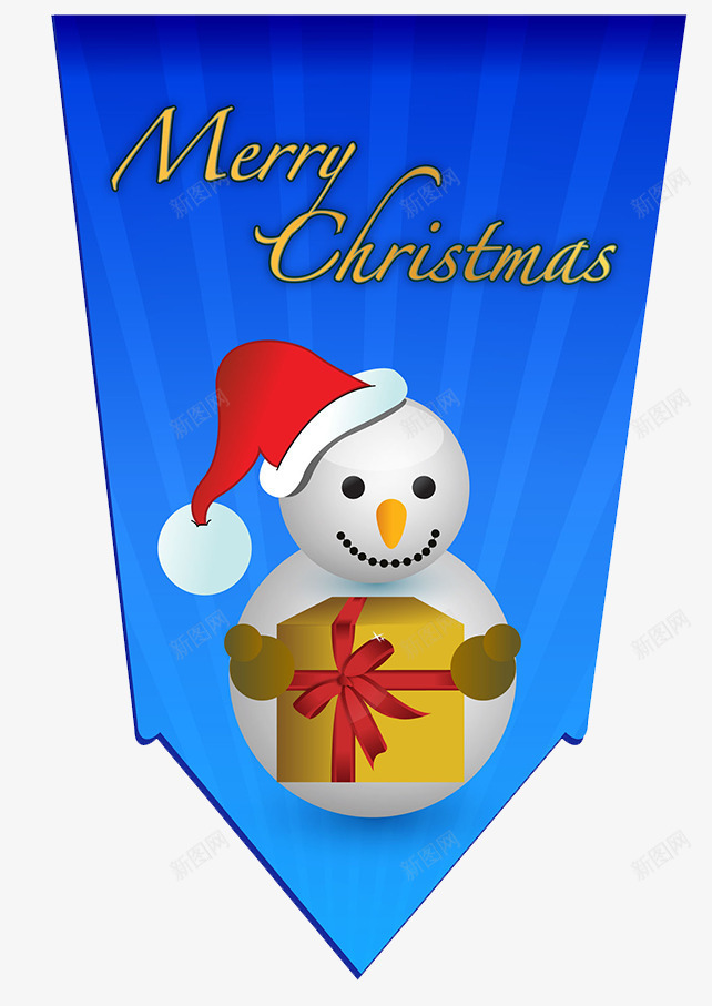 圣诞节雪人吊旗psd免抠素材_88icon https://88icon.com 吊旗 圣诞之夜 圣诞大促 圣诞树 广告设计 蓝色 雪人